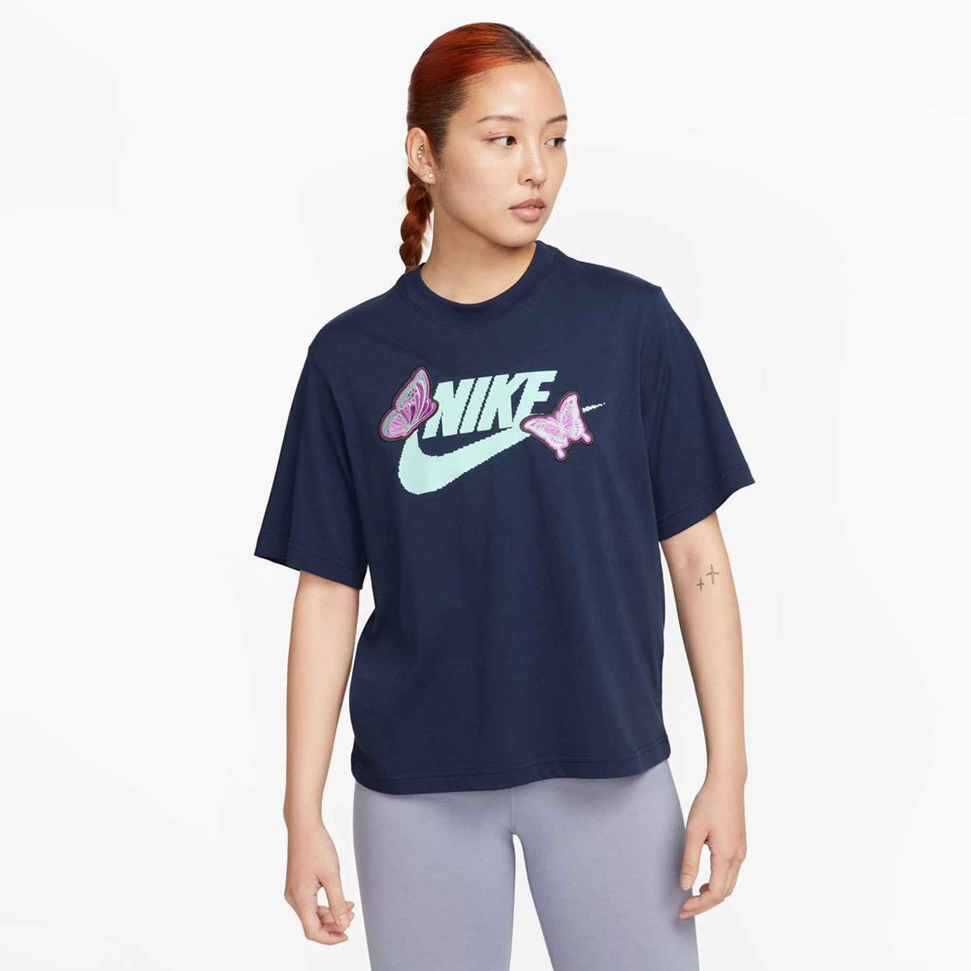 ナイキ NIKE スポーツウェア ウィメンズ ボクシー Tシャツ FD2526 半袖 