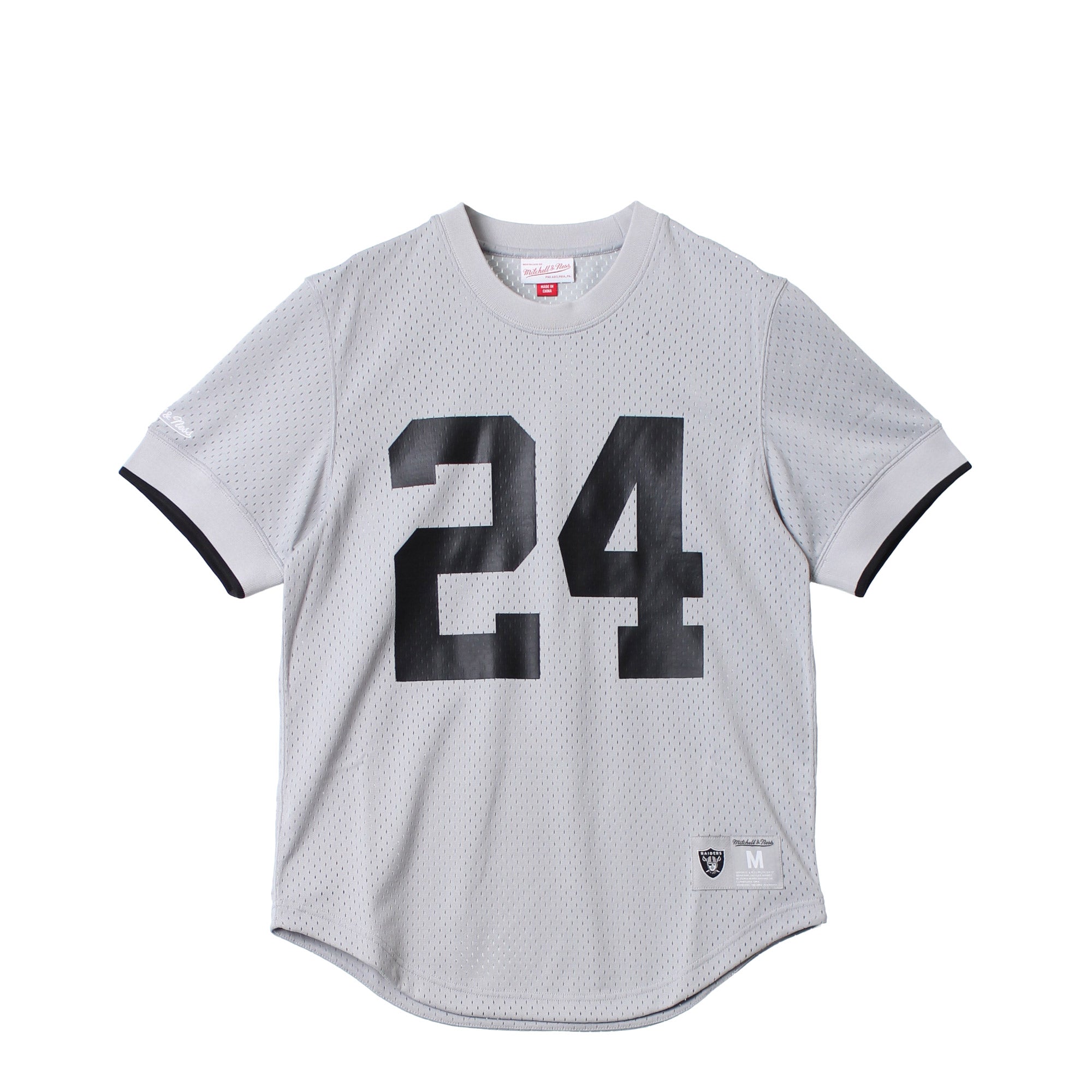 ミッチェルアンドネス MITCHELL ＆ NESS メッシュ クルーネック ロサンゼルス・レイダース チャールズ・ウッドソン  NNMPMG18061-LAICHRM06CWO ゲームシャツ │Z-CRAFT（ゼットクラフト） WEB本店