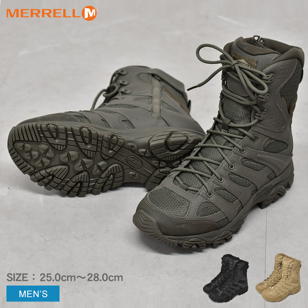 メレル MERRELL モアブ 3 タクティカル 8 ジップ ウォータープルーフ 003907 004107 004109 ブーツ 3カラー  │Z-CRAFT（ゼットクラフト） WEB本店