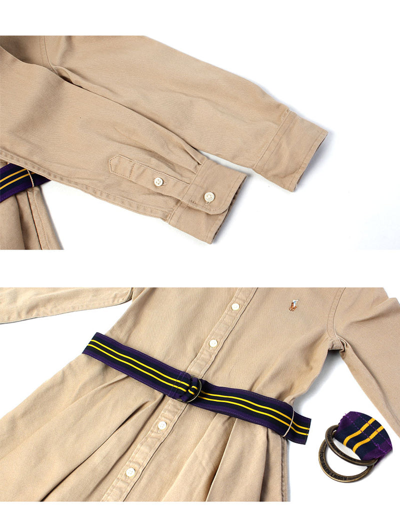 BELT COTTON CHINO SHIRTDRESS 312699674 ワンピース 1カラー