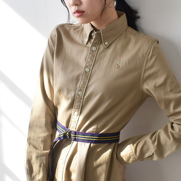 BELT COTTON CHINO SHIRTDRESS 313699674 ワンピース