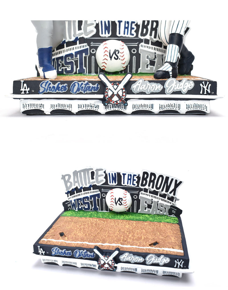 Aaron Judge ＆ Shohei Ohtani New York Yankees ＆ Los Angeles Dodgers Away Uniform Battle in the Bronx Dual Bobblehead ボブルヘッド