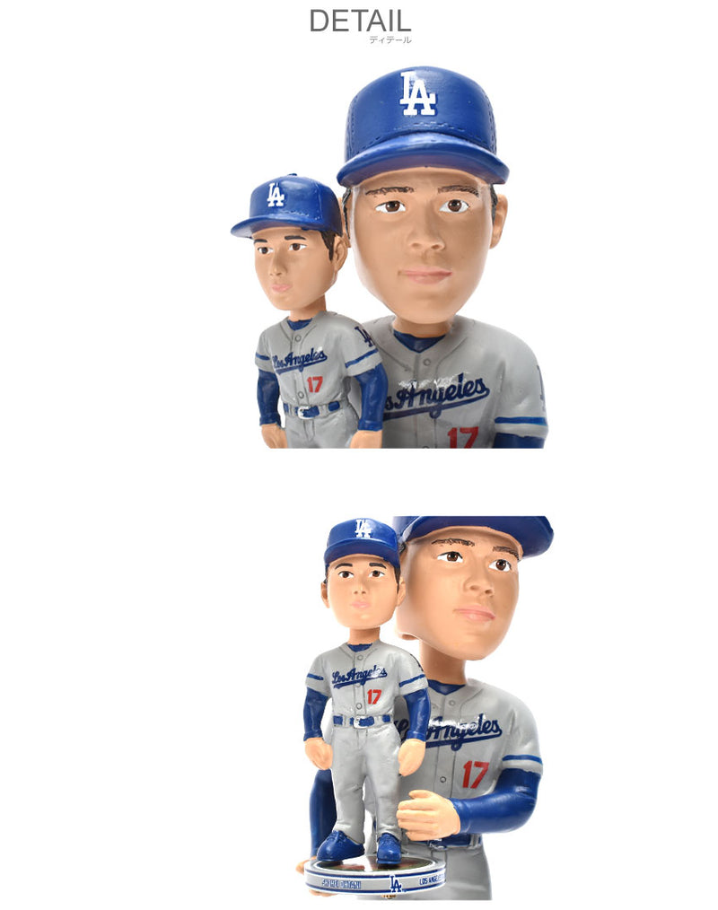 Shohei Ohtani Los Angeles Dodgers Away Uniform Bobble Dubblz Bobblehead ボブルヘッド