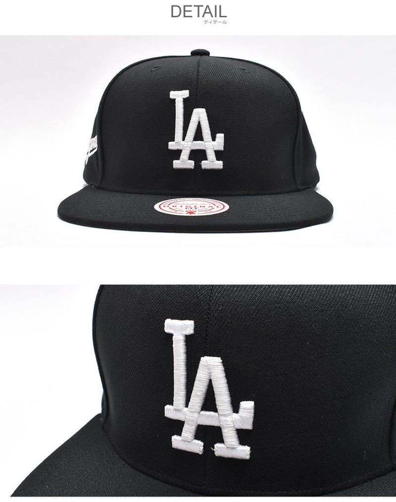 MLB EVERGREEN BLACK WHITE SNAPBACK DODGERS HS8544-LADBLCK ベースボールキャップ 1カラー