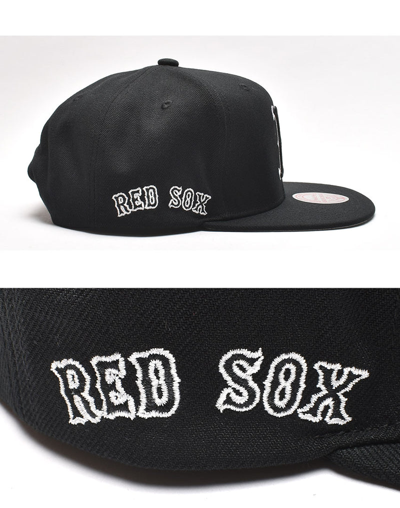 MLB EVERGREEN BLACK WHITE SNAPBACK RED SOX HS8544-BRSBLCK ベースボールキャップ 1カラー