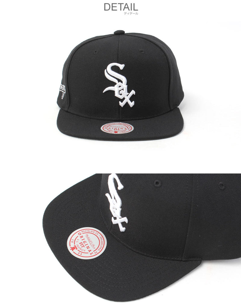 MLB EVERGREEN BLACK WHITE SNAPBACK WHITE SOX HS8544-CWSBLCK ベースボールキャップ 1カラー