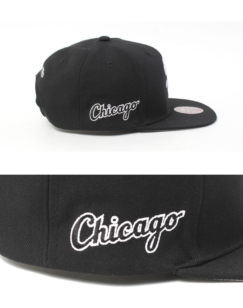 MLB EVERGREEN BLACK WHITE SNAPBACK WHITE SOX HS8544-CWSBLCK ベースボールキャップ 1カラー