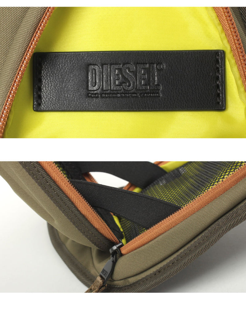 DIESEL ディーゼル ボディバッグ コクーンフォルム シルバータテ約