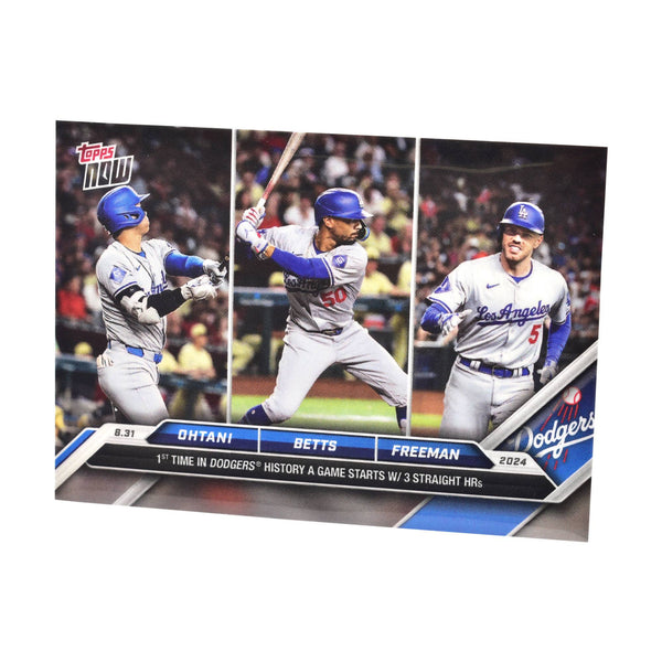 Shohei Ohtani／Mookie Betts／Freddie Freeman 2024 MLB TOPPS NOW Card 620 メジャーリーグカード 1カラー