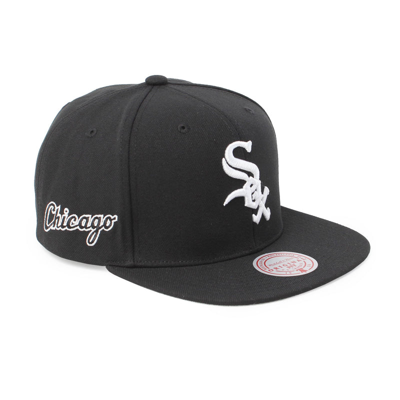 MLB EVERGREEN BLACK WHITE SNAPBACK WHITE SOX HS8544-CWSBLCK ベースボールキャップ 1カラー