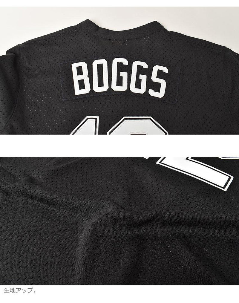 MLB AUTHENTIC WADE BOGGS TAMPA BAY RAYS 1998 JERSEY ABPJ3032-TBR98WBOBLCK ユニフォーム ブラック 黒 ホワイト 白 1カラー