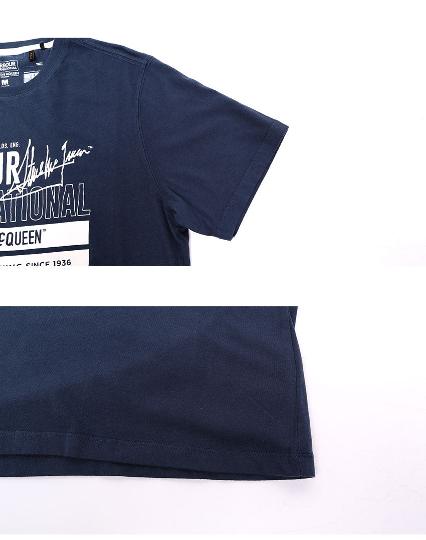 定番人気新作 バブアー 半袖Tシャツ BARBOUR B.INTL LENS TEE メンズ