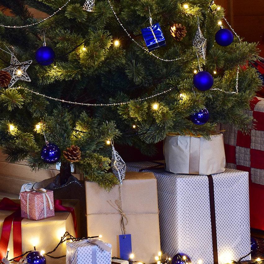 ジュールエンケリ 北欧風 クリスマスツリーセット 150cm オーナメントセット イルミネーション LEDライト ブルー - 2