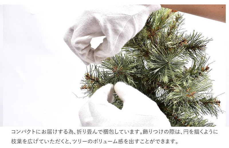クリスマスツリー スリム 150cm 松ぼっくり付き 松かさツリー リアルなもみの木 ヌードツリー - 2