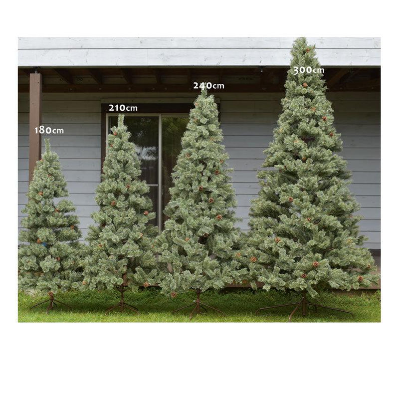 ホワイト クリスマスツリー 120cm 150cm 180cm 210cm 240cm 60cm 90cm 松かさスノータイプ クリスマス - 1