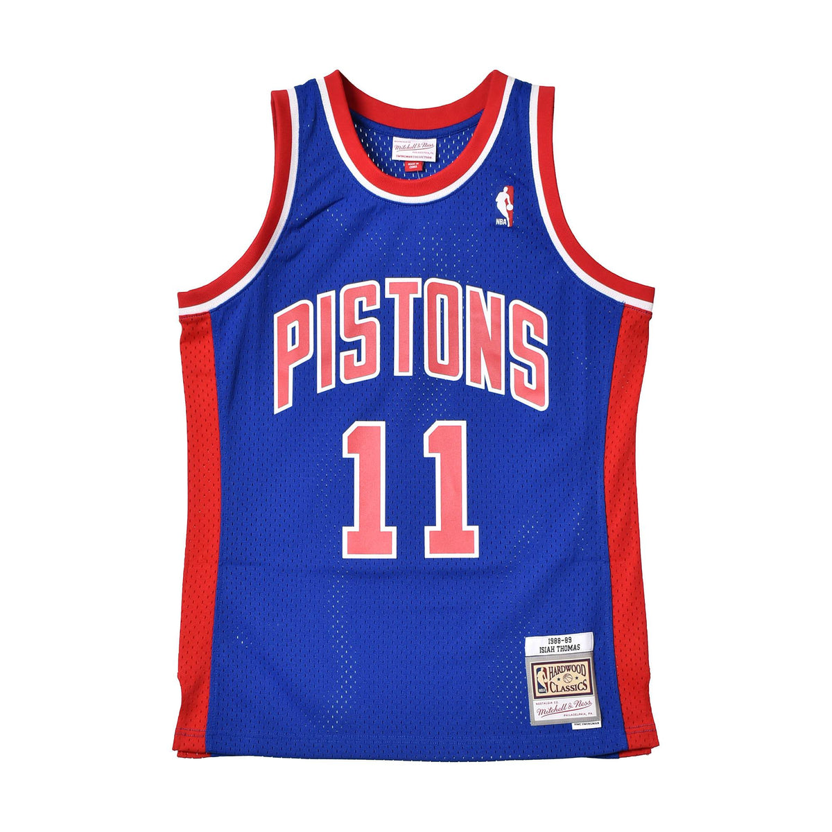 ミッチェルアンドネス（MITCHELL & NESS） スイングマン ジャージー デトロイトピストンズ ロード 1988-89 アイザイアトーマス  SMJYGS18163-DPIROYA88ITH ユニフォーム ブルー 青 1カラー│Z-CRAFT（ゼットクラフト） WEB本店