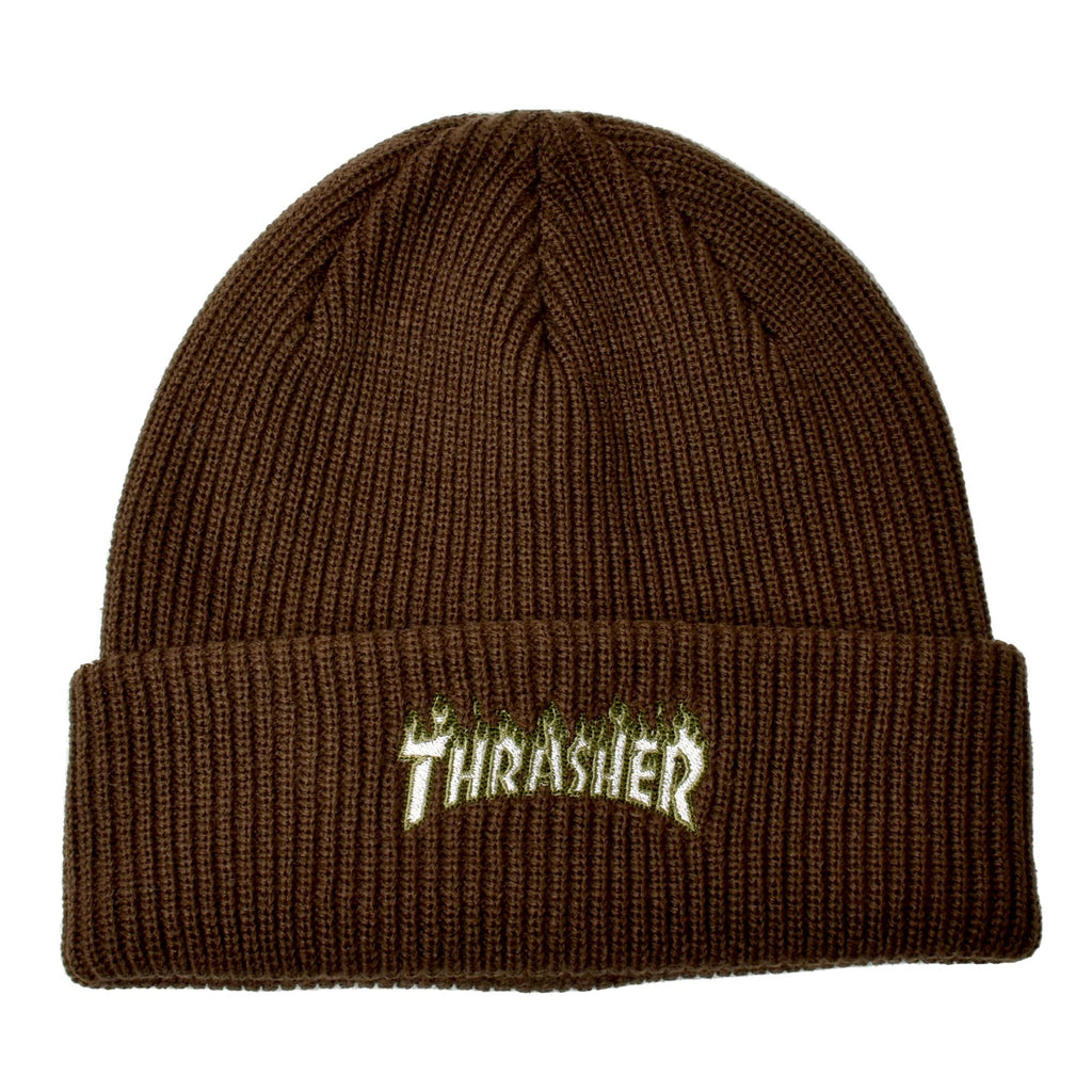 スラッシャー（THRASHER） フレイム ロゴ アクリル ビーニー 22TH-N53