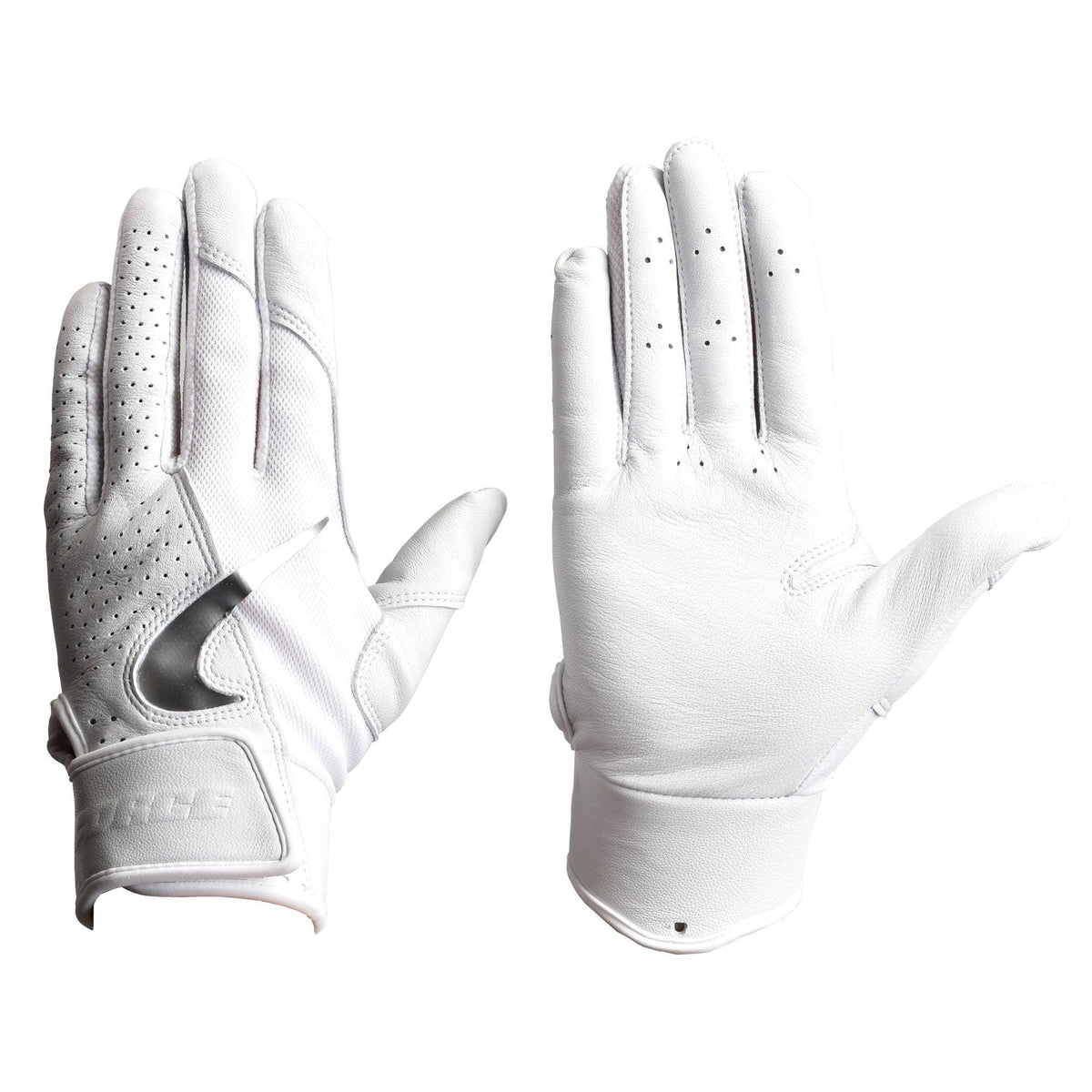 ナイキ（nike） FORCE ELITE GLOVES N000.2246 バッティンググローブ ホワイト 白 シルバー  1カラー│Z-CRAFT（ゼットクラフト） WEB本店