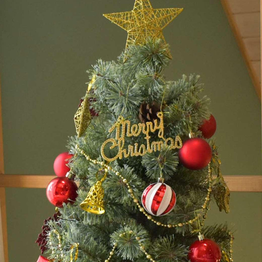 ジュールエンケリ 北欧風 クリスマスツリーセット 180cm オーナメントセット イルミネーション LEDライト シルバー - 1